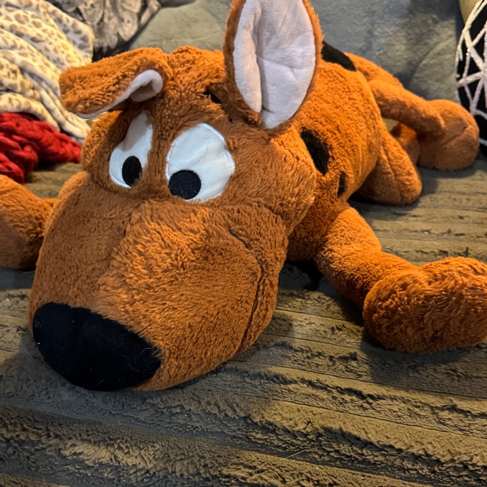 Giant Scooby Doo Plush Toy - Brown and Black